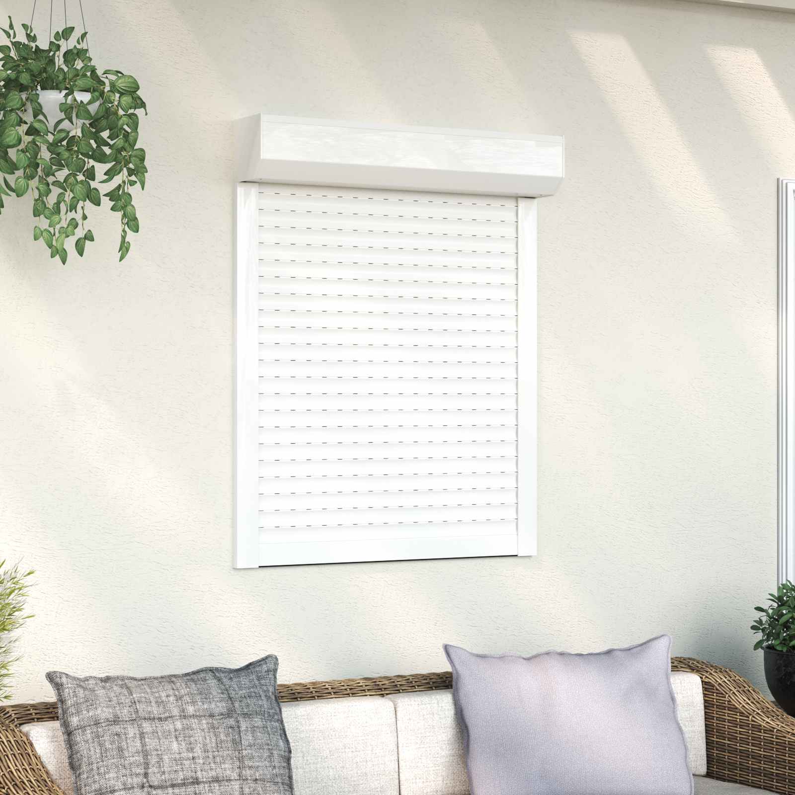 Ρολό εισόδου Λευκός 70 x 100 cm Αλουμίνιο και Πολυουρεθάνη - Pakobazaar