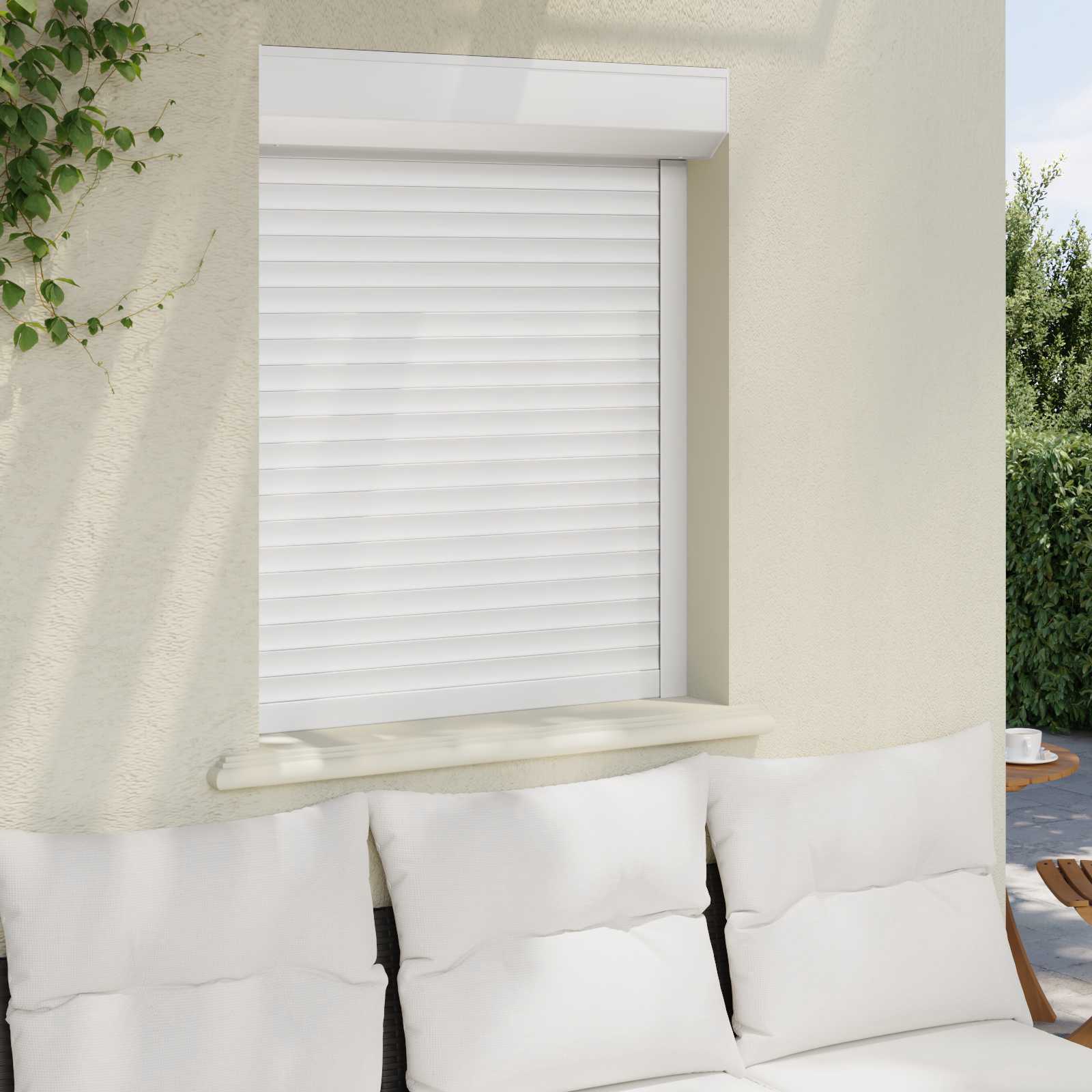 Ρολό εισόδου Λευκός 80 x 100 cm Αλουμίνιο και Πολυουρεθάνη - Pakobazaar