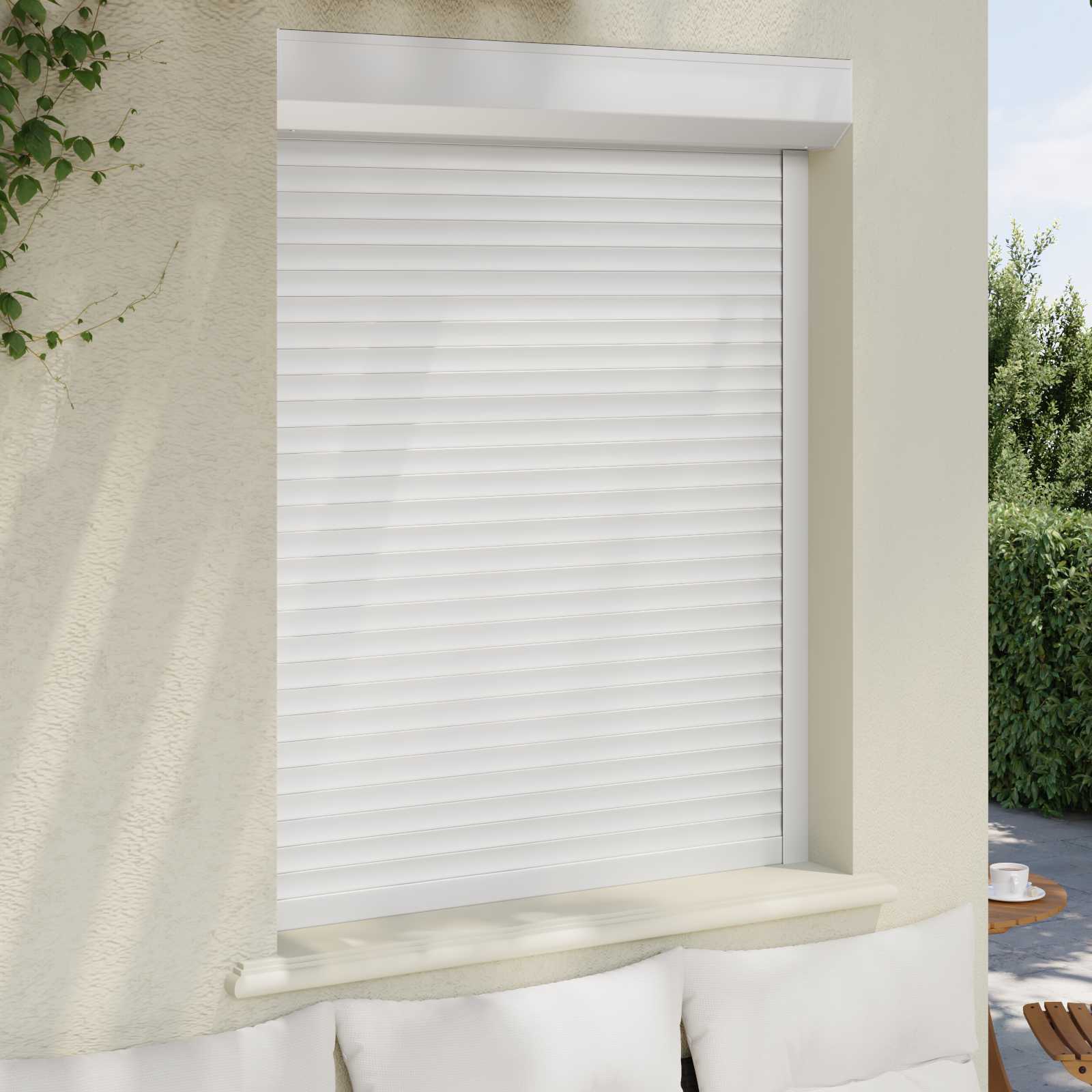 Ρολό εισόδου Λευκός 100 x 130 cm Αλουμίνιο και Πολυουρεθάνη - Pakobazaar