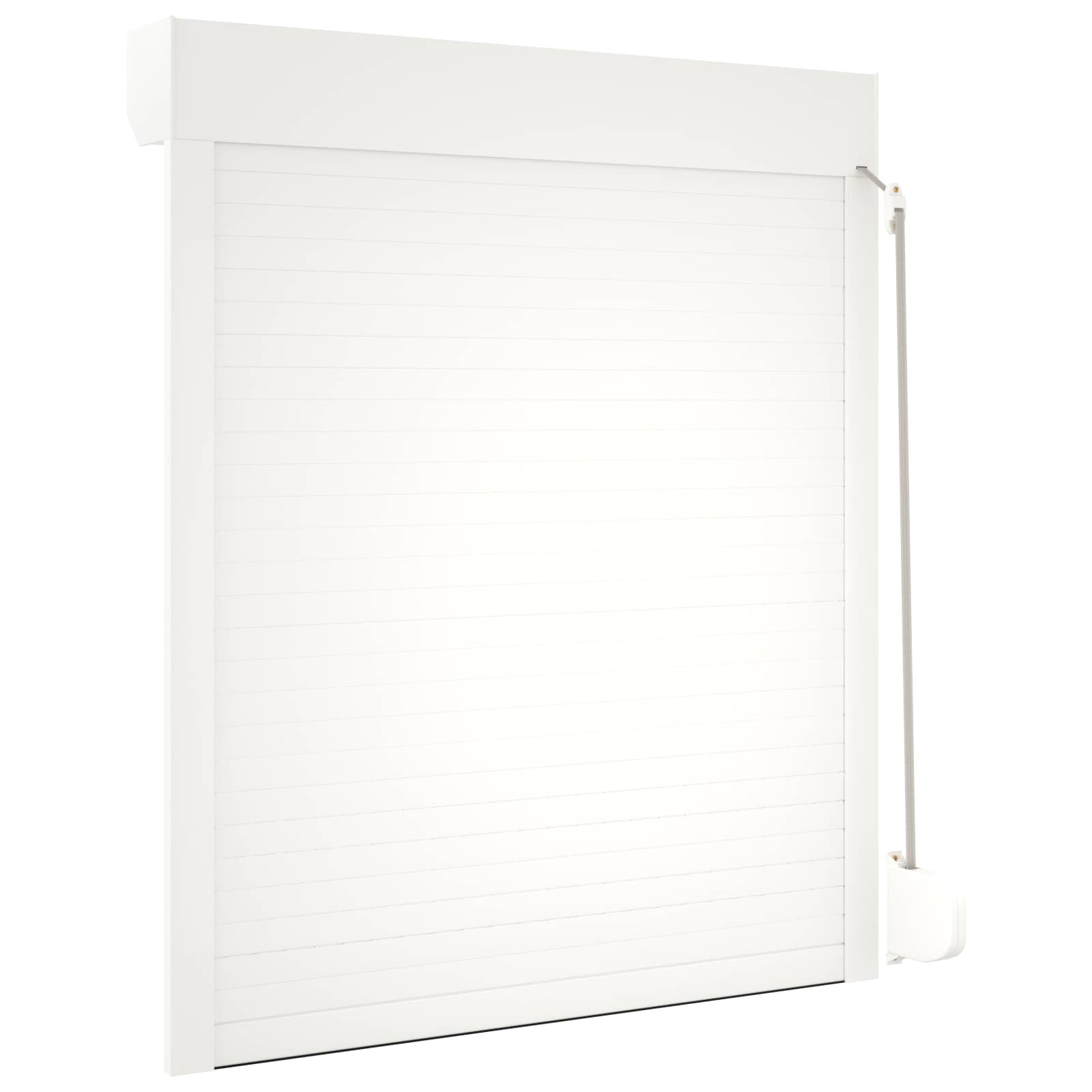 Ρολό εισόδου Λευκός 100 x 130 cm Αλουμίνιο και Πολυουρεθάνη - Pakobazaar