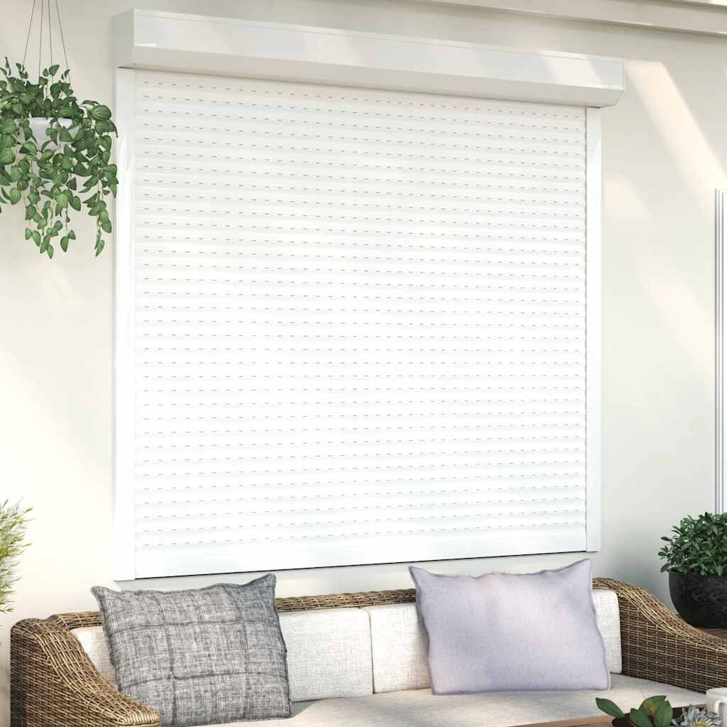 Παντζούρι Ρολό Λευκό 160 x 150 εκ. από Αλουμίνιο