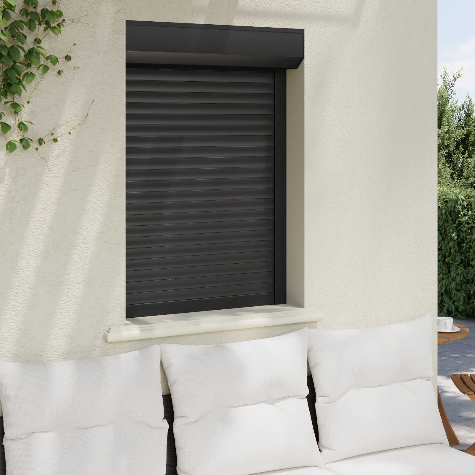 Ρολό εισόδου Ανθρακί 70 x 100 cm Αλουμίνιο και Πολυουρεθάνη - Pakobazaar