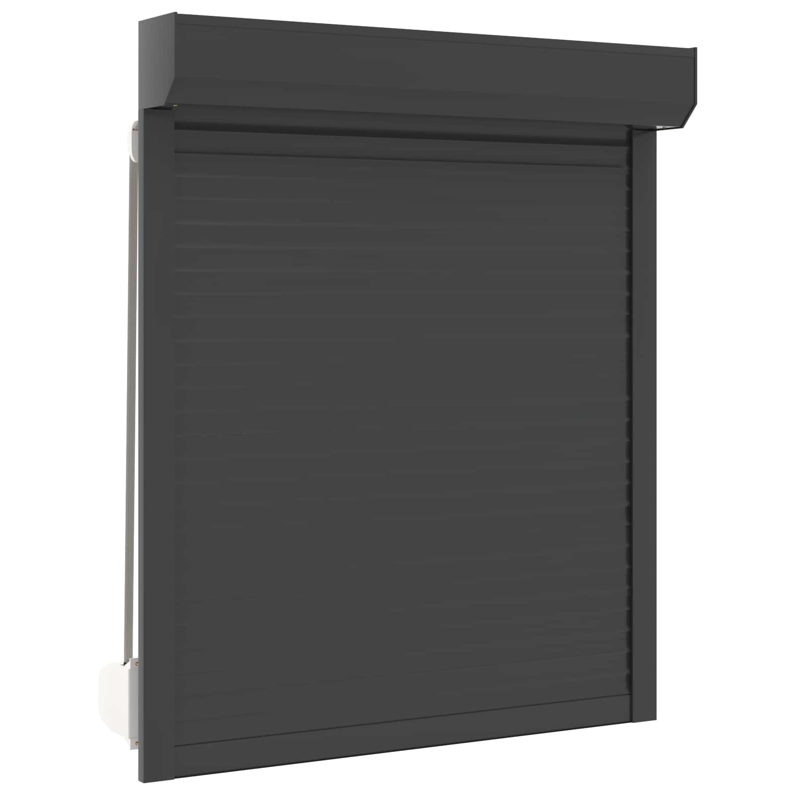 Ρολό εισόδου Ανθρακί 100 x 120 cm Αλουμίνιο και Πολυουρεθάνη - Pakobazaar
