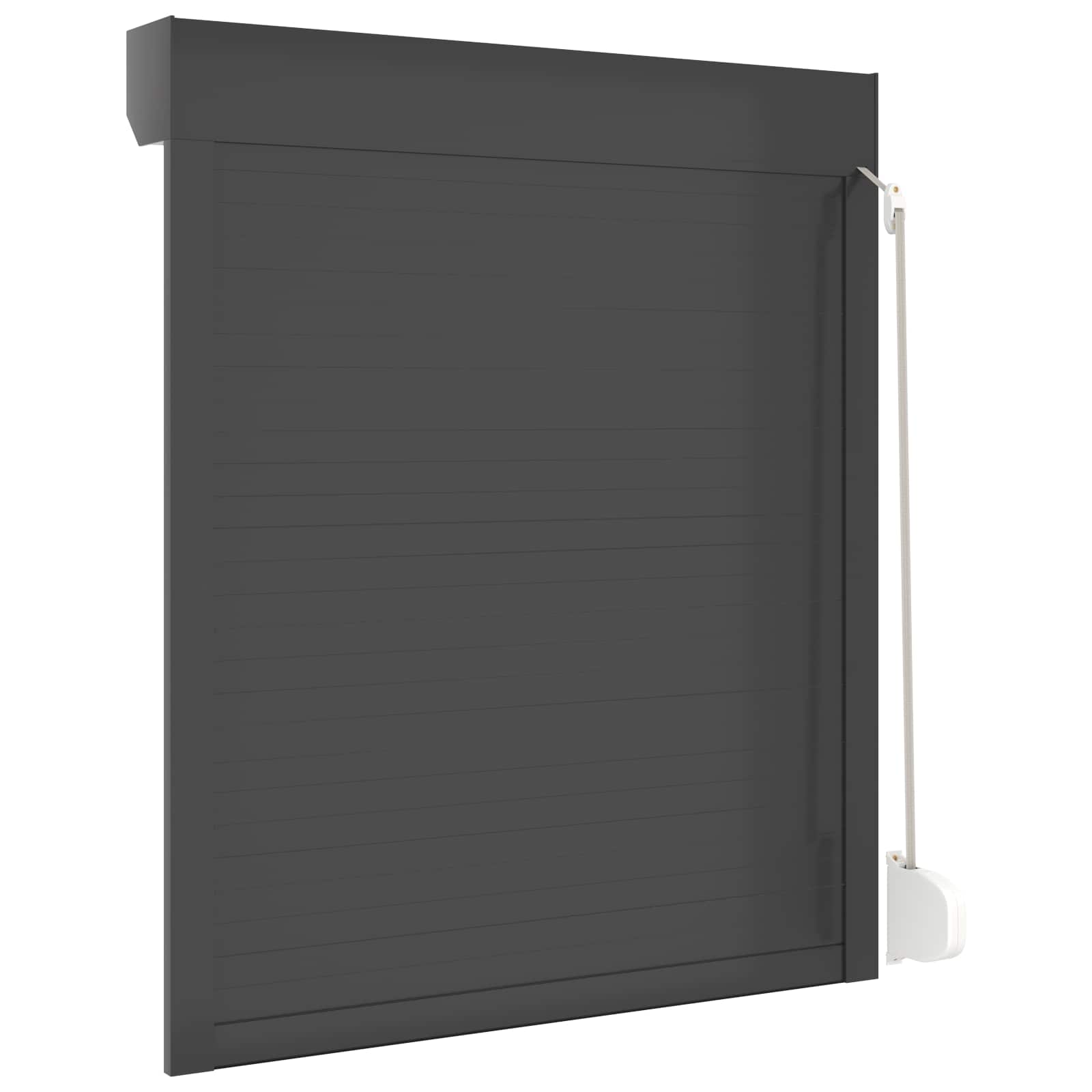 Ρολό εισόδου Ανθρακί 100 x 120 cm Αλουμίνιο και Πολυουρεθάνη - Pakobazaar