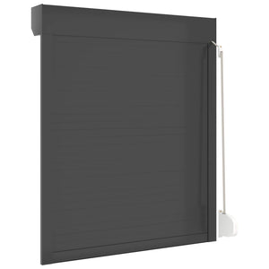 Ρολό εισόδου Ανθρακί 100 x 130 cm Αλουμίνιο και Πολυουρεθάνη - Pakobazaar
