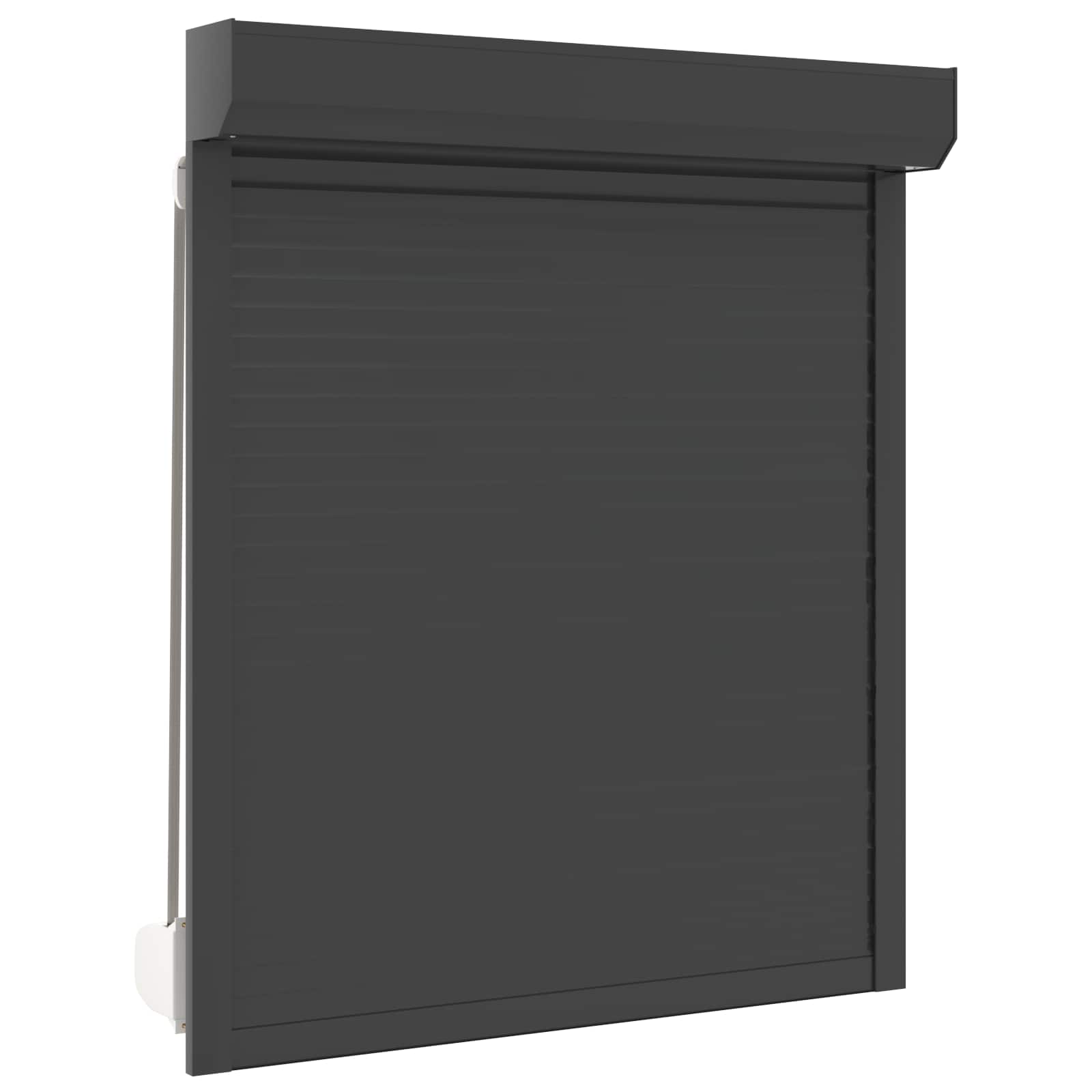 Ρολό εισόδου Ανθρακί 110 x 130 cm Αλουμίνιο και Πολυουρεθάνη - Pakobazaar