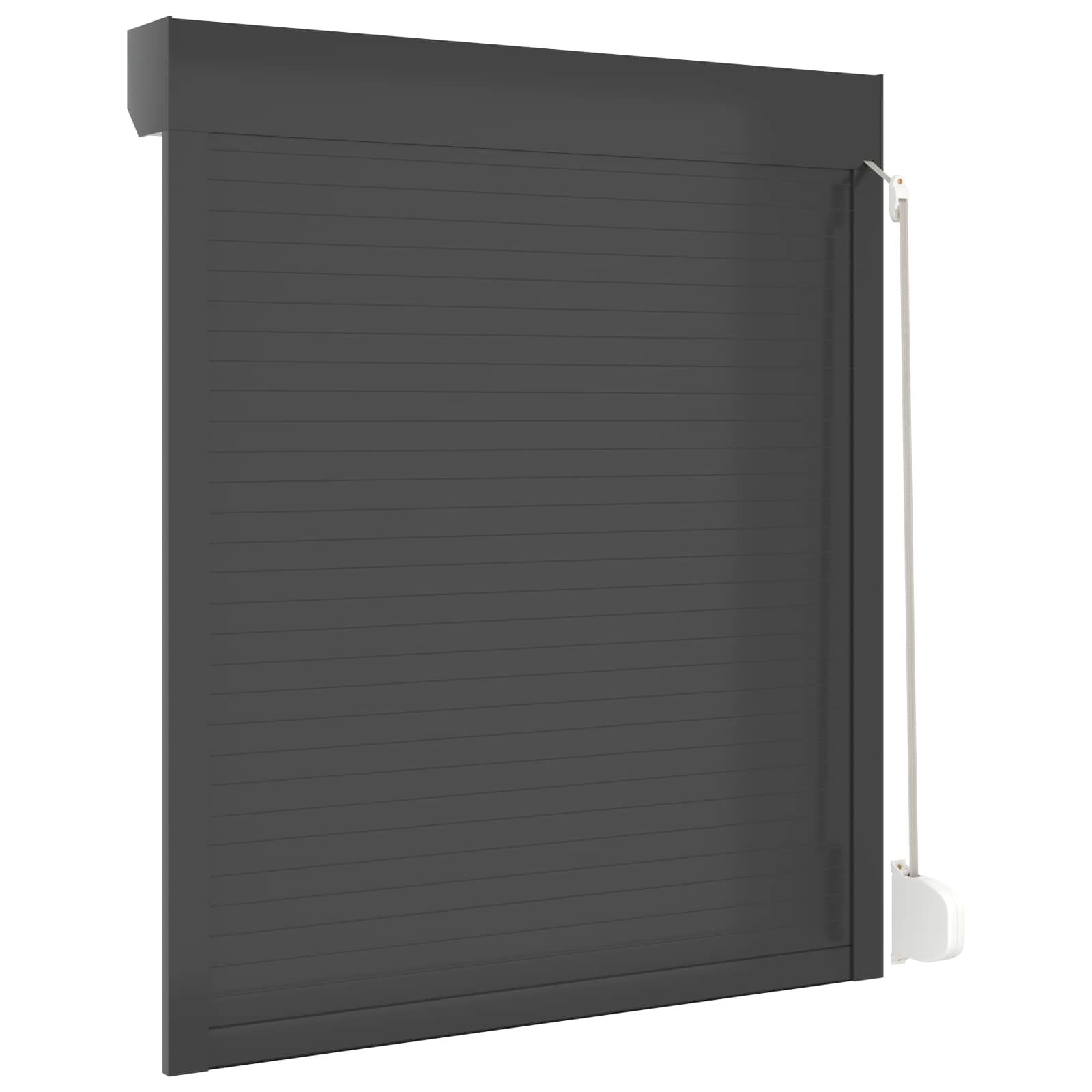 Ρολό εισόδου Ανθρακί 110 x 130 cm Αλουμίνιο και Πολυουρεθάνη - Pakobazaar