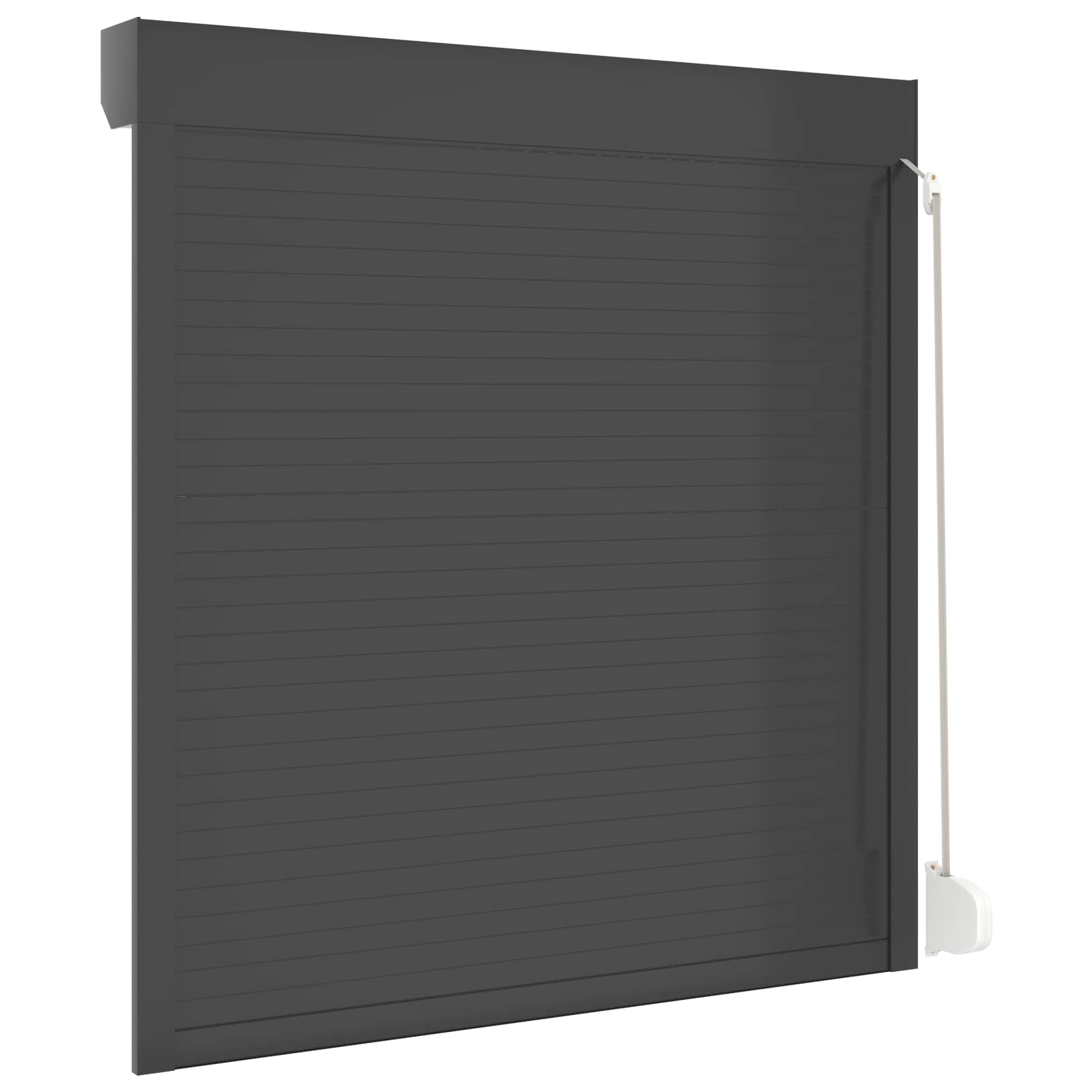 Ρολό εισόδου Ανθρακί 130 x 140 cm Αλουμίνιο και Πολυουρεθάνη - Pakobazaar