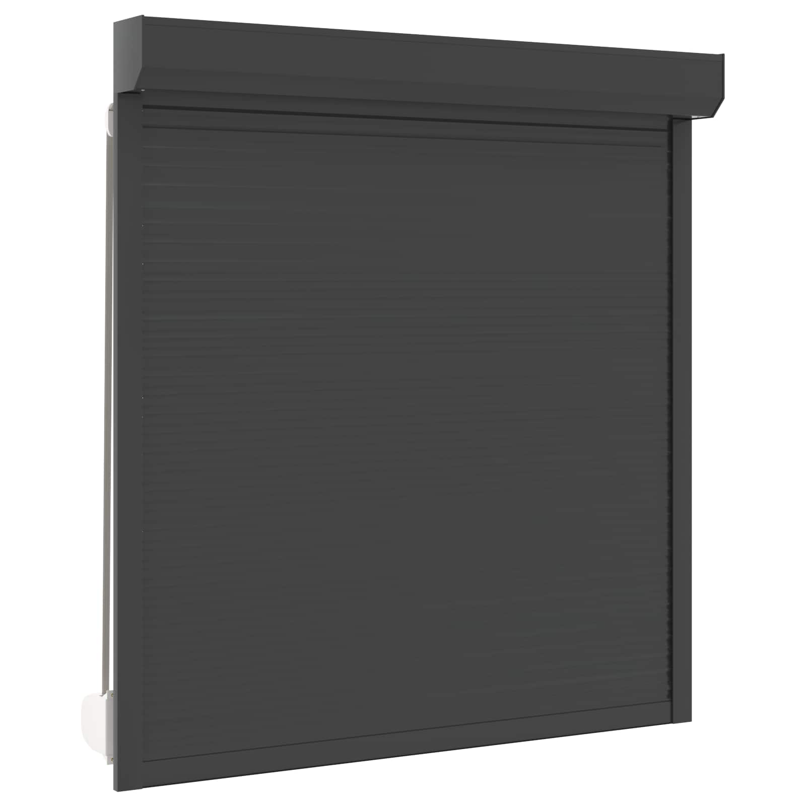 Ρολό εισόδου Ανθρακί 140 x 150 cm Αλουμίνιο και Πολυουρεθάνη - Pakobazaar