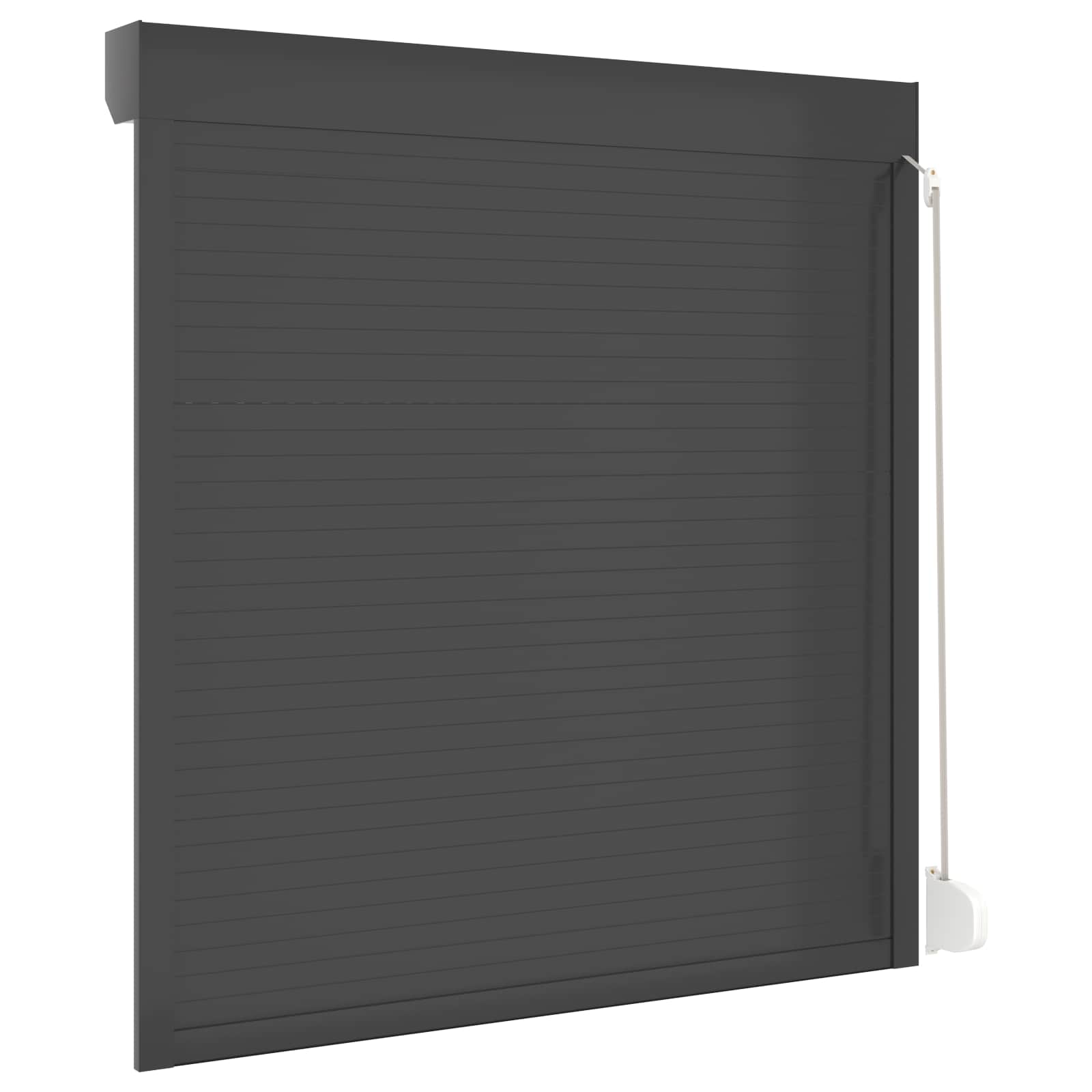 Ρολό εισόδου Ανθρακί 140 x 150 cm Αλουμίνιο και Πολυουρεθάνη - Pakobazaar