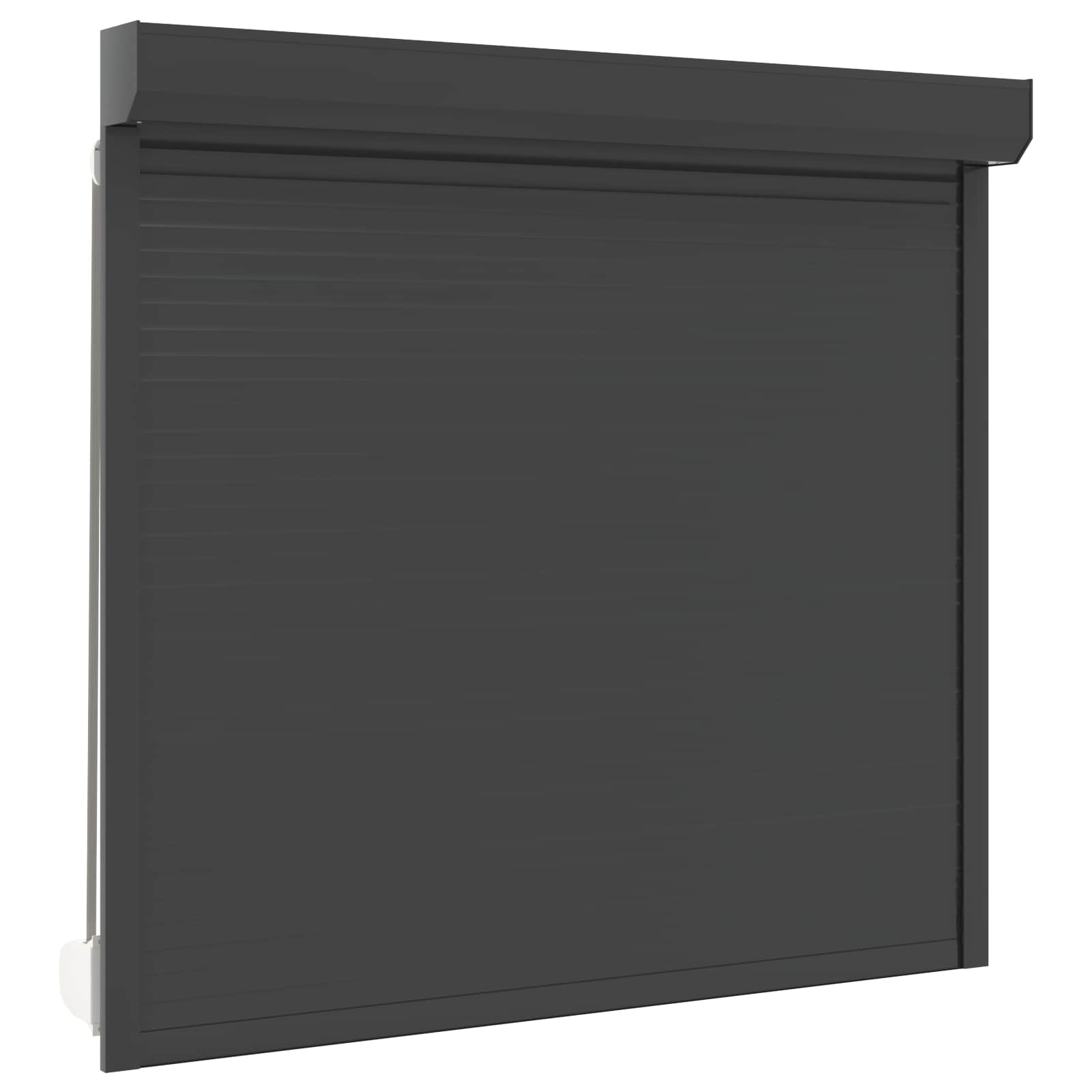 Ρολό εισόδου Ανθρακί 160 x 150 cm Αλουμίνιο και Πολυουρεθάνη - Pakobazaar
