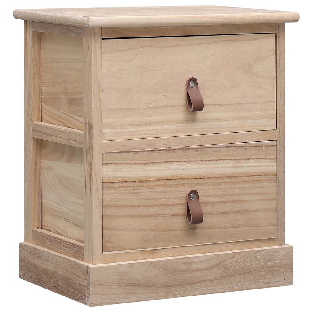 Κομοδίνα 2 τεμ. 38 x 28 x 45 εκ. από Ξύλο Παυλώνιας