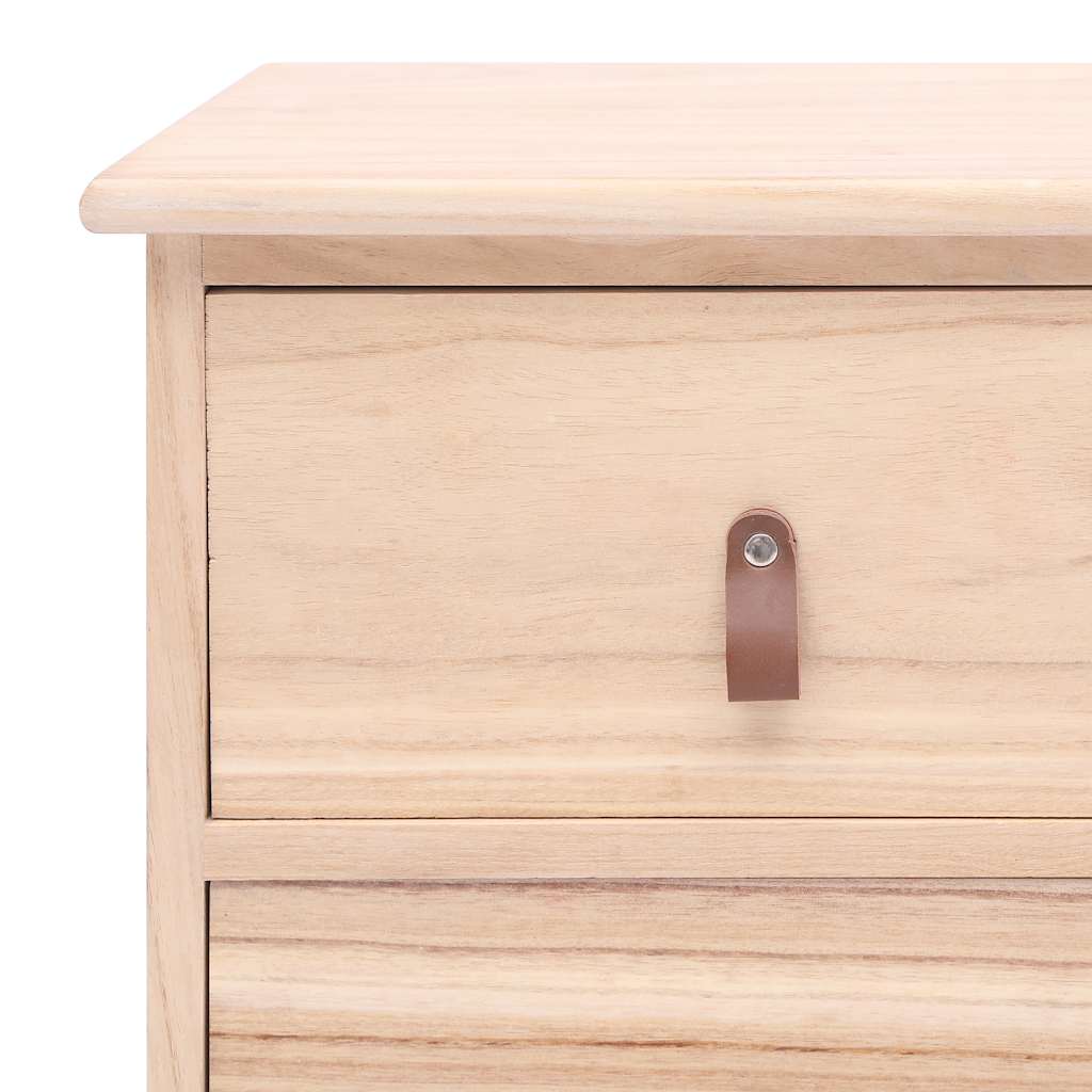 Κομοδίνα 2 τεμ. 38 x 28 x 45 εκ. από Ξύλο Παυλώνιας
