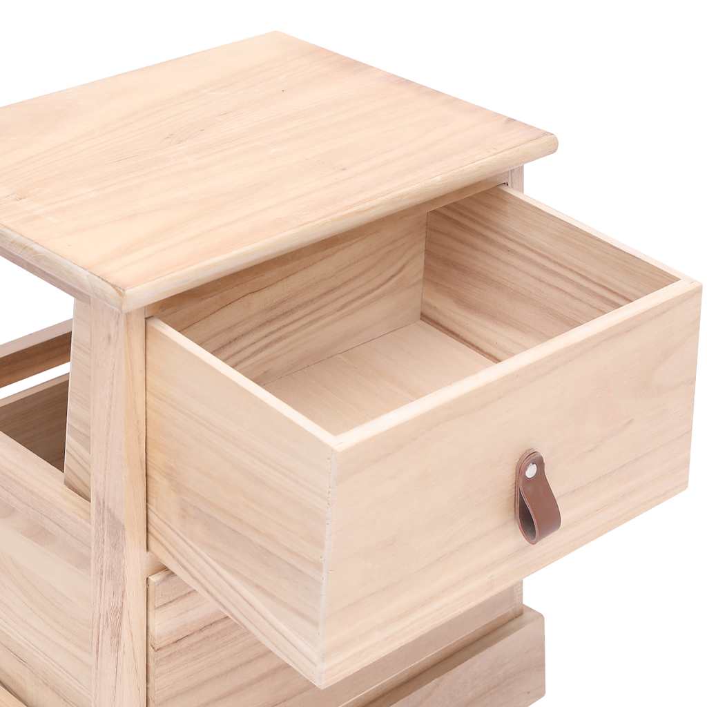 Κομοδίνα 2 τεμ. 38 x 28 x 45 εκ. από Ξύλο Παυλώνιας