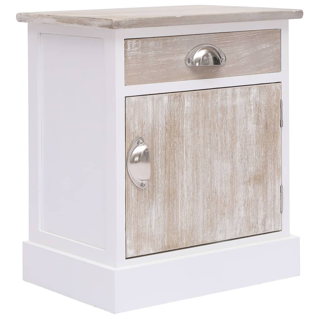 Κομοδίνα 2 τεμ. 38 x 28 x 45 εκ. από Ξύλο Παυλώνιας - PAKOBAZAAR