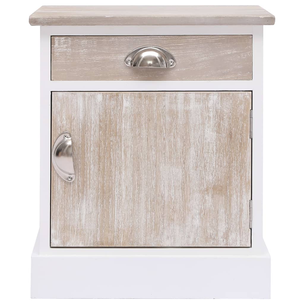 Κομοδίνα 2 τεμ. 38 x 28 x 45 εκ. από Ξύλο Παυλώνιας - PAKOBAZAAR