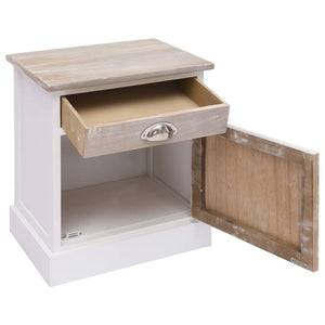 Κομοδίνα 2 τεμ. 38 x 28 x 45 εκ. από Ξύλο Παυλώνιας - PAKOBAZAAR