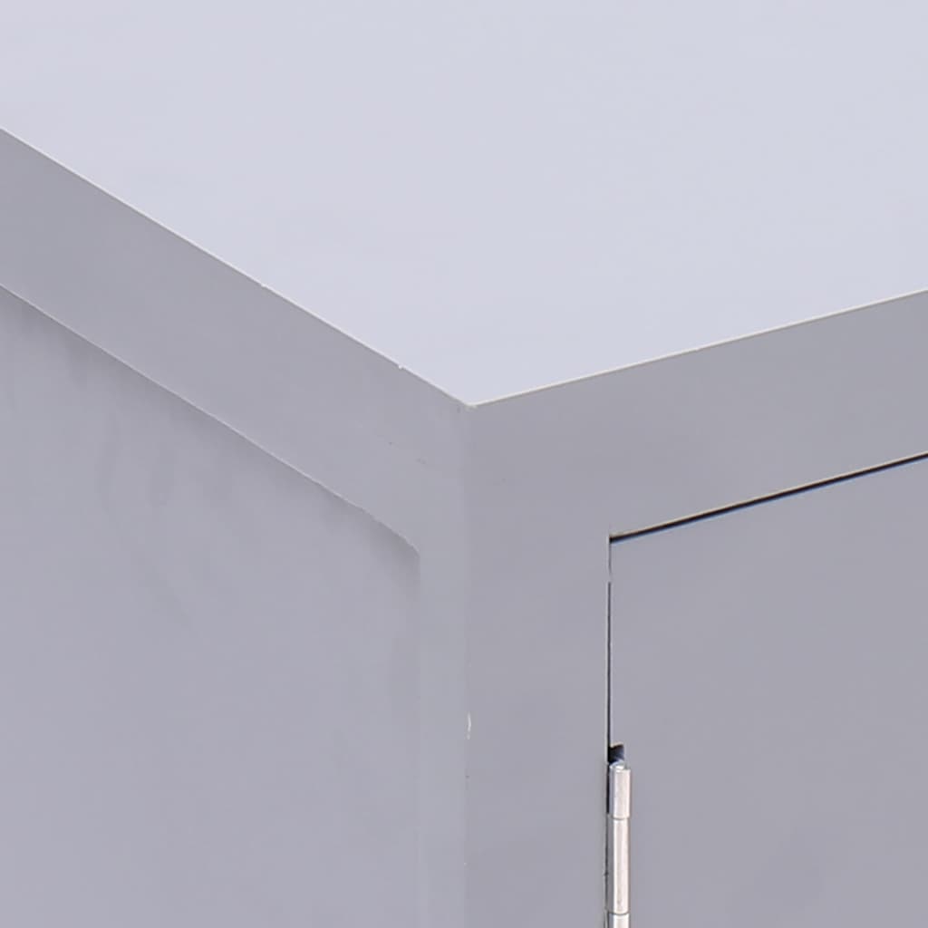 Κομοδίνο Γκρι 38 x 28 x 52 εκ. από Ξύλο Παυλώνιας - PAKOBAZAAR