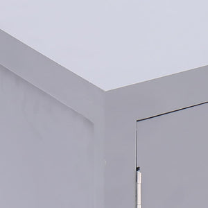 Κομοδίνο Γκρι 38 x 28 x 52 εκ. από Ξύλο Παυλώνιας - PAKOBAZAAR