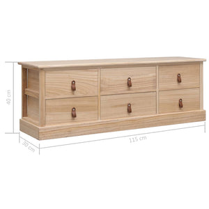Έπιπλο Χολ / Εισόδου Φυσικό Χρώμα 115 x 30 x 40 εκ. Ξύλινο