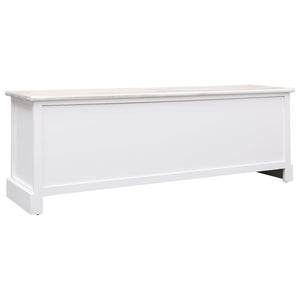 Έπιπλο Χολ / Εισόδου Λευκό/Ανοιχτό Καφέ 115x30x40 εκ. Ξύλινο