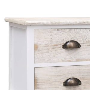 Έπιπλο Χολ / Εισόδου Λευκό/Ανοιχτό Καφέ 115x30x40 εκ. Ξύλινο