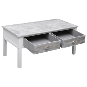 Τραπεζάκι Σαλονιού Γκρι 100 x 50 x 45 εκ. Ξύλινο - PAKOBAZAAR