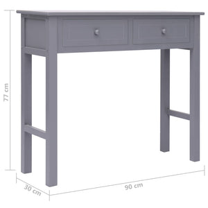 Τραπέζι Κονσόλα Γκρι 90 x 30 x 77 εκ. Ξύλινο - PAKOBAZAAR