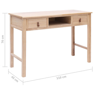 Γραφείο Φυσικό Χρώμα 110 x 45 x 76 εκ. Ξύλινο - PAKOBAZAAR