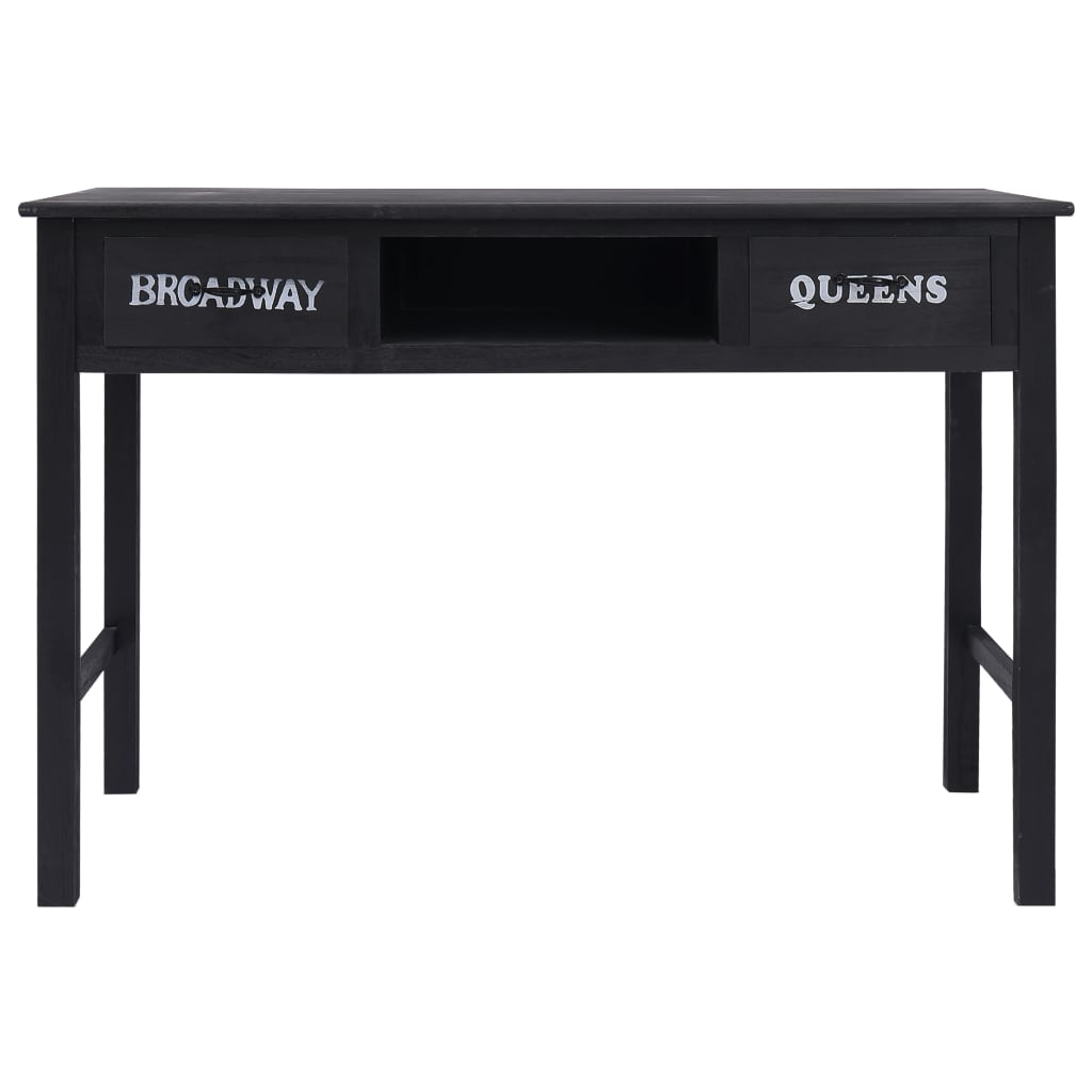 Τραπέζι Κονσόλα Μαύρο 110 x 45 x 76 εκ. Ξύλινο - PAKOBAZAAR