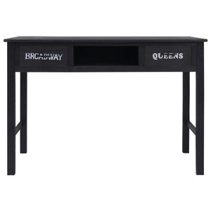 Τραπέζι Κονσόλα Μαύρο 110 x 45 x 76 εκ. Ξύλινο - PAKOBAZAAR
