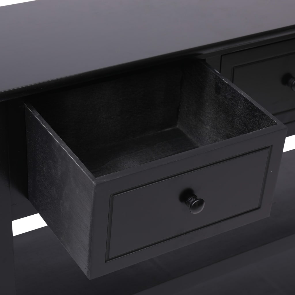 Μπουφές Μαύρος 115 x 30 x 76 εκ. από Ξύλινο