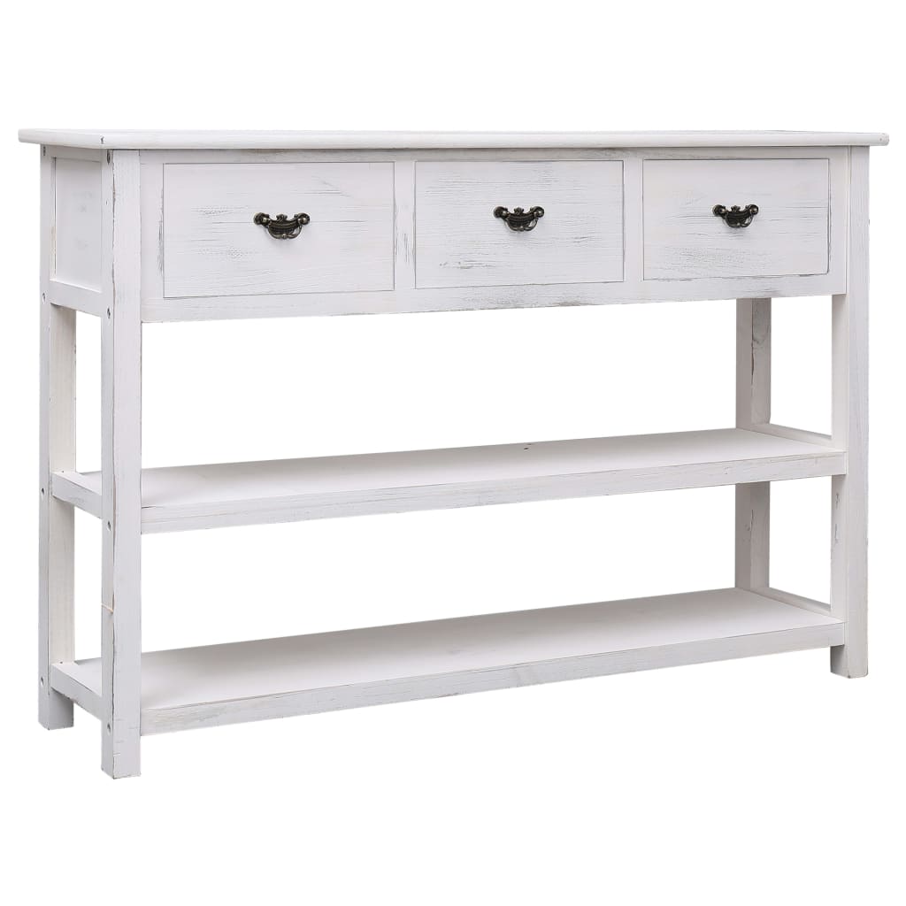 Μπουφές Αντικέ Λευκός 115 x 30 x 76 εκ. από Ξύλο - PAKOBAZAAR
