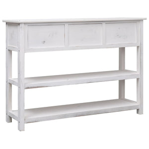 Μπουφές Αντικέ Λευκός 115 x 30 x 76 εκ. από Ξύλο - PAKOBAZAAR