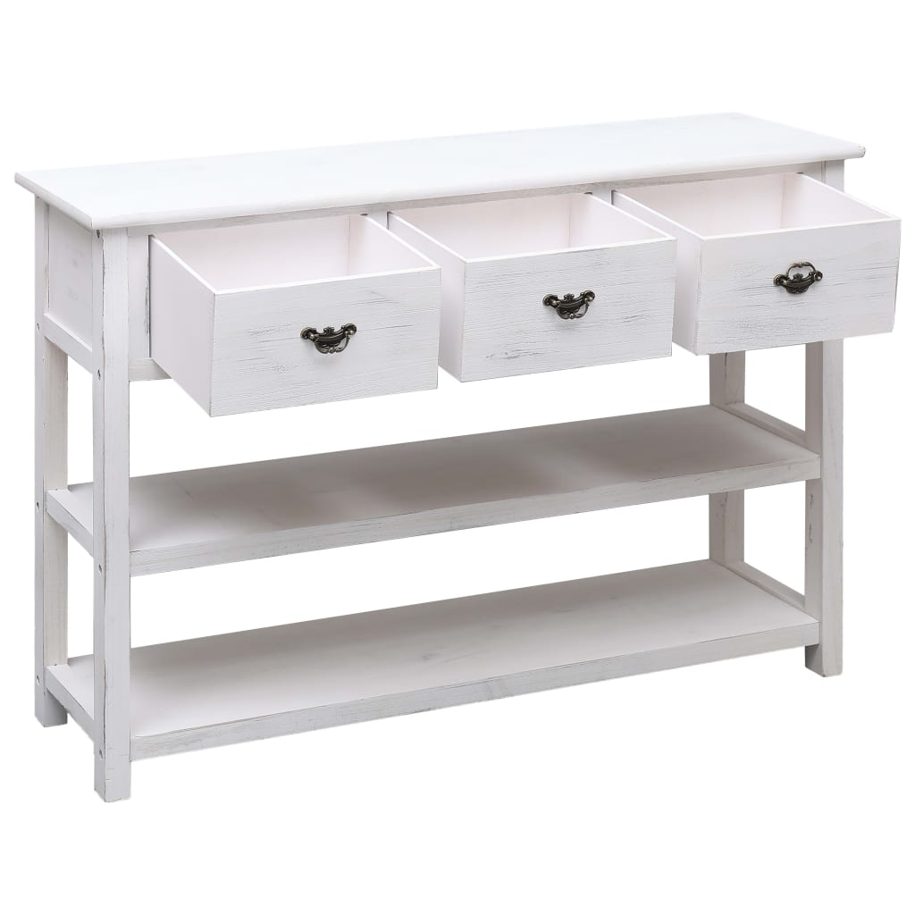 Μπουφές Αντικέ Λευκός 115 x 30 x 76 εκ. από Ξύλο - PAKOBAZAAR
