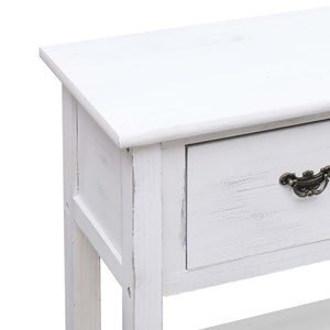 Μπουφές Αντικέ Λευκός 115 x 30 x 76 εκ. από Ξύλο - PAKOBAZAAR