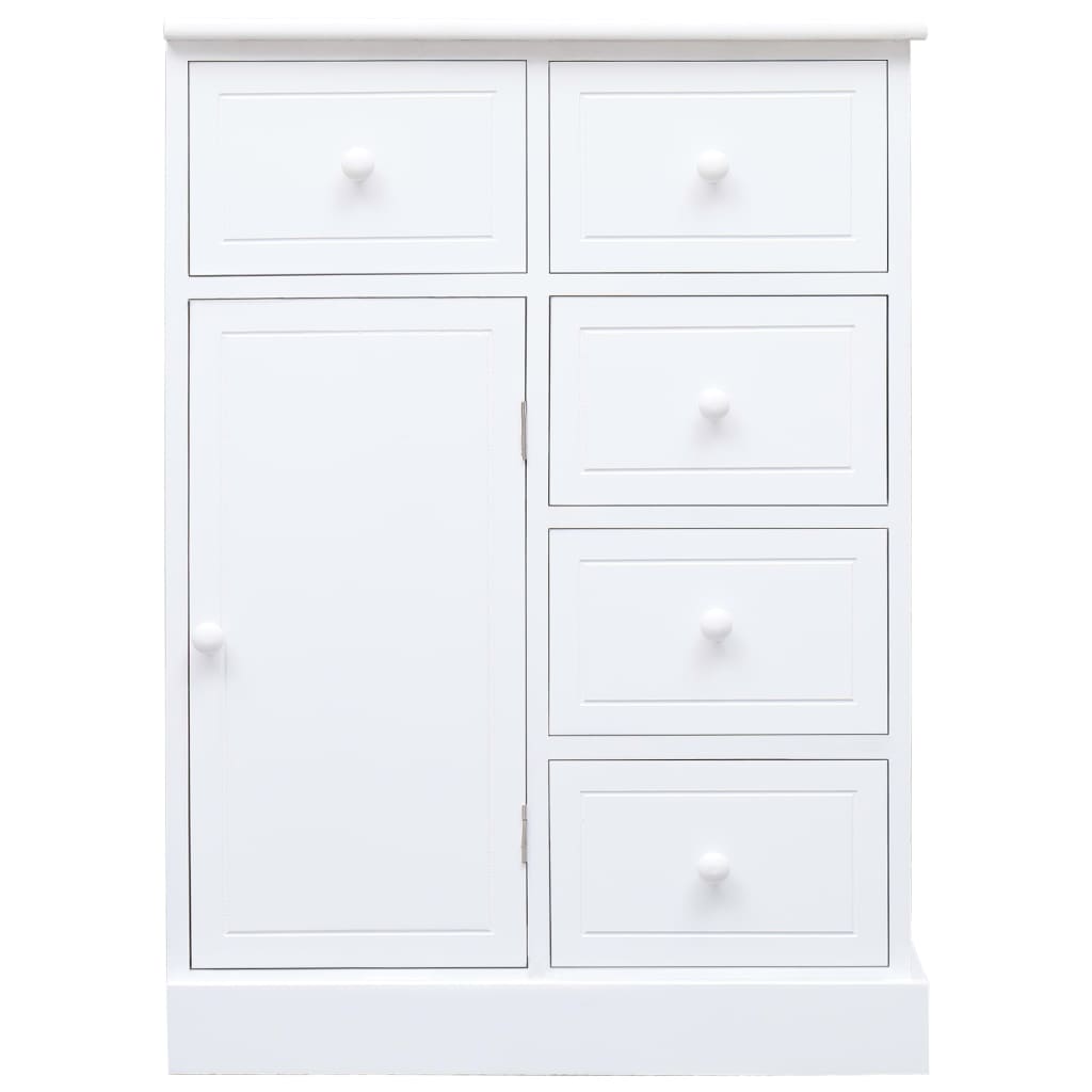Ντουλάπι με 10 Συρτάρια Λευκό 113 x 30 x 79 εκ. από Ξύλο - Pakobazaar