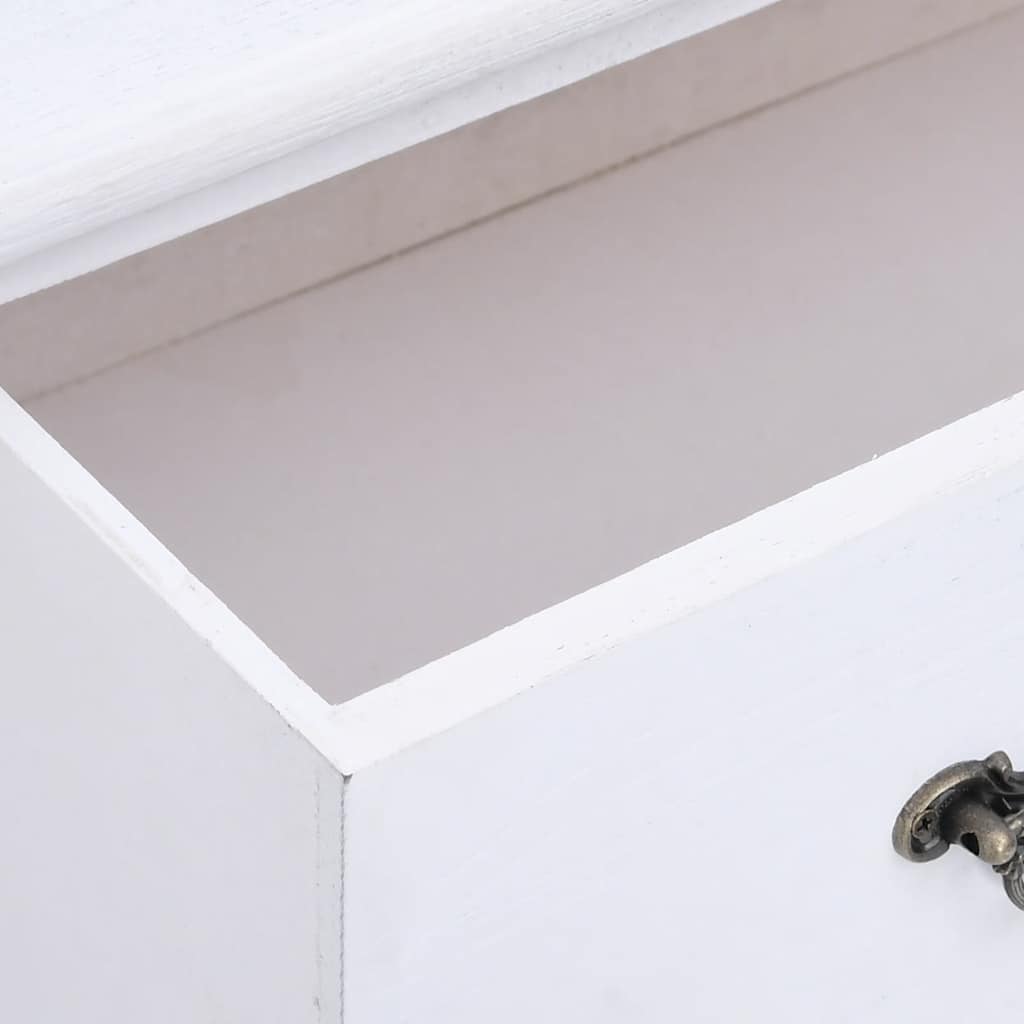 Συρταριέρα Λευκή 60 x 30 x 75 εκ. από Ξύλο - PAKOBAZAAR