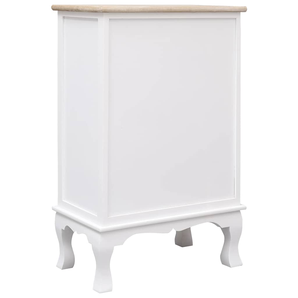 Συρταριέρα Λευκή 50 x 30 x 80 εκ. από Ξύλο - PAKOBAZAAR