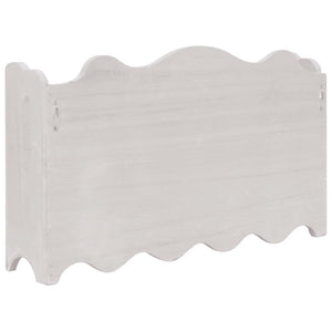 Κρεμάστρα Τοίχου Λευκή 50 x 10 x 30 εκ. Ξύλινη - PAKOBAZAAR