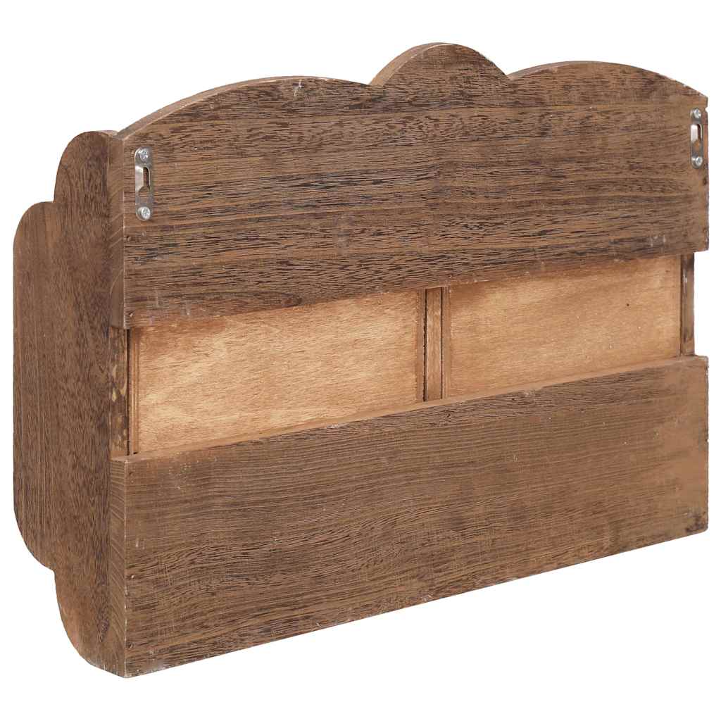 284237  Wall Mounted Coat Rack Brown 50x10x34 cm Wood