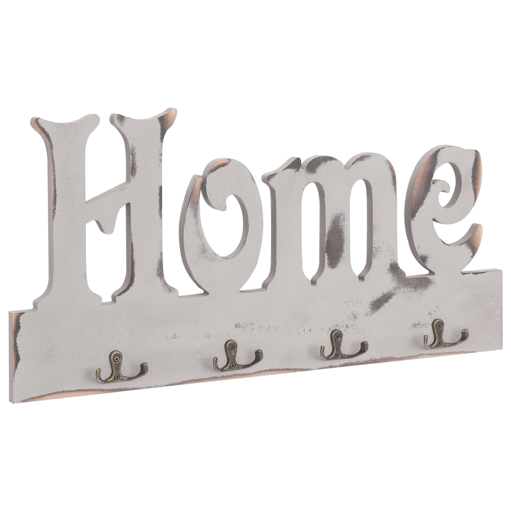 Κρεμάστρα Τοίχου «HOME» 50 x 23 εκ. - PAKOBAZAAR