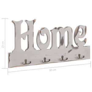 Κρεμάστρα Τοίχου «HOME» 50 x 23 εκ. - PAKOBAZAAR