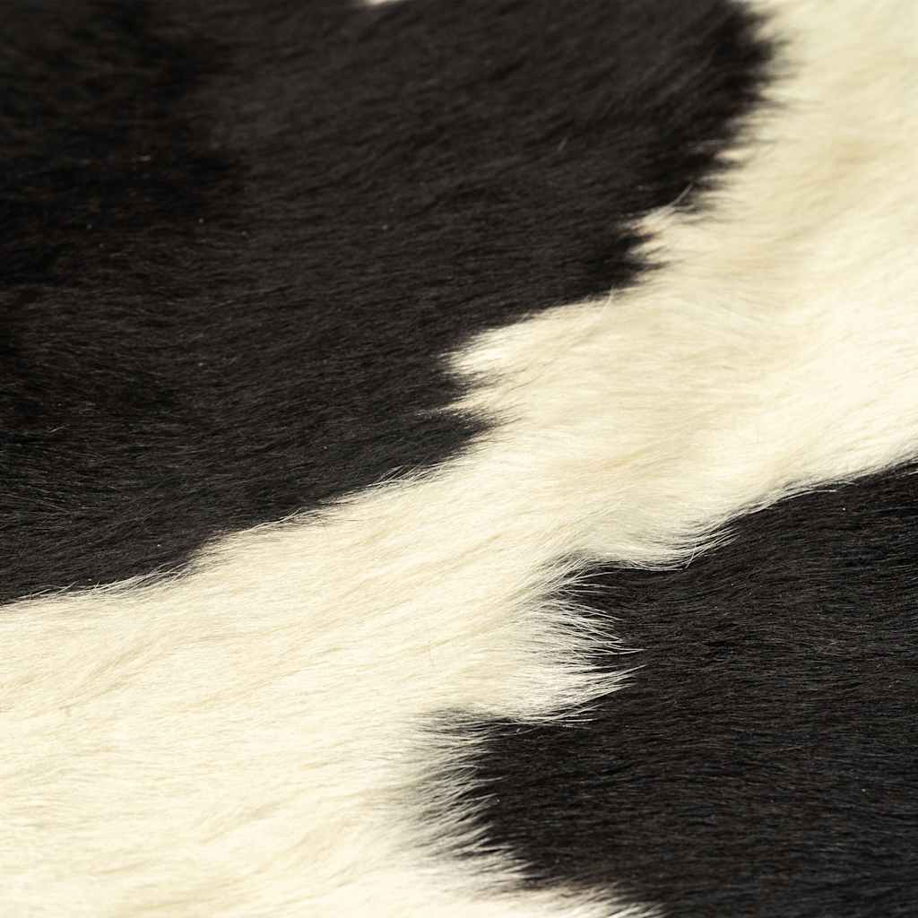 Χαλί Ασπρόμαυρο 150 x 170 εκ. από Γνήσιο Δέρμα Αγελάδας - PAKOBAZAAR