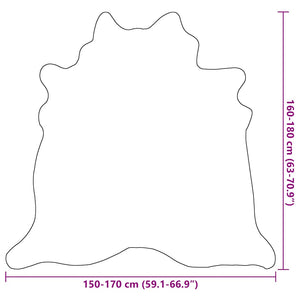 Χαλί Μπεζ 150 x 170 εκ. από Γνήσιο Δέρμα Αγελάδας - Pakobazaar