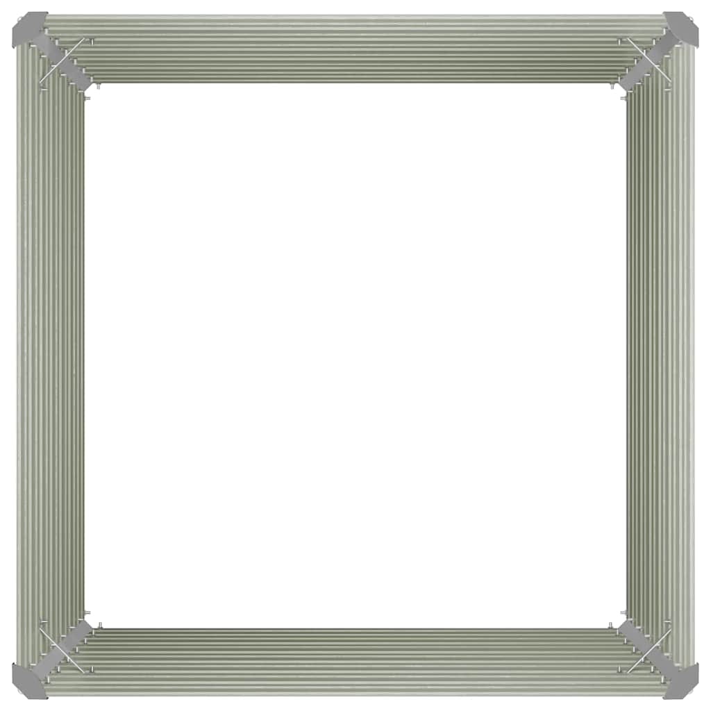 Ζαρντινιέρα Ψηλή Καφέ 100 x 100 x 77εκ. από Γαλβανισμένο Χάλυβα - Pakobazaar