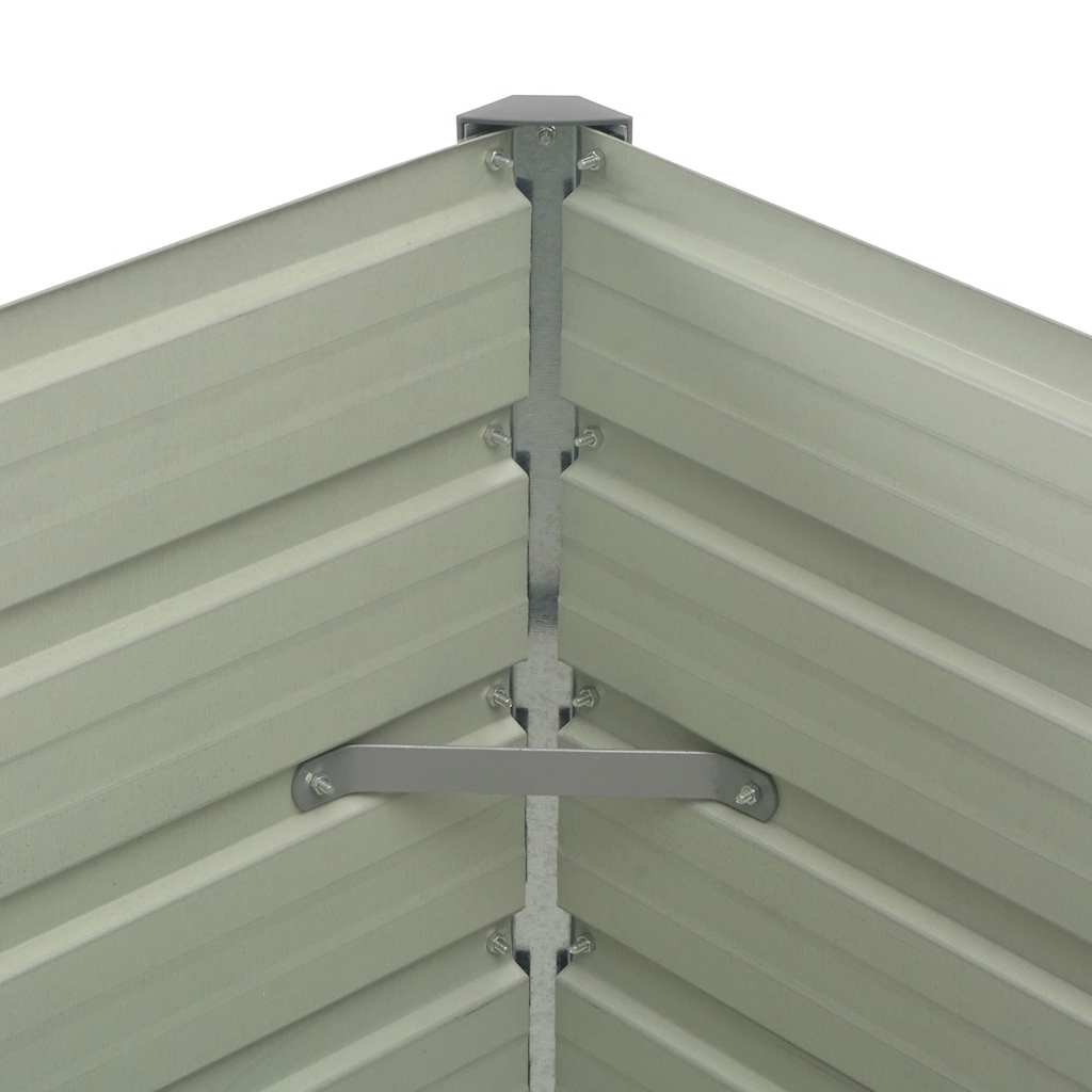 Ζαρντινιέρα Ψηλή Καφέ 100 x 100 x 77εκ. από Γαλβανισμένο Χάλυβα - Pakobazaar