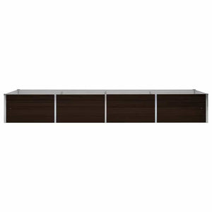 Ζαρντινιέρα Υπερυψωμένη Καφέ 320x80x45 εκ. Γαλβανισμ. Χάλυβας - Pakobazaar