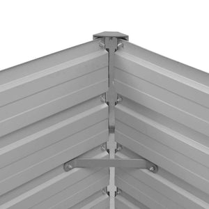 Ζαρντινιέρα Υπερυψωμένη Καφέ 100x40x77 εκ. Γαλβανισμ. Χάλυβας - Pakobazaar