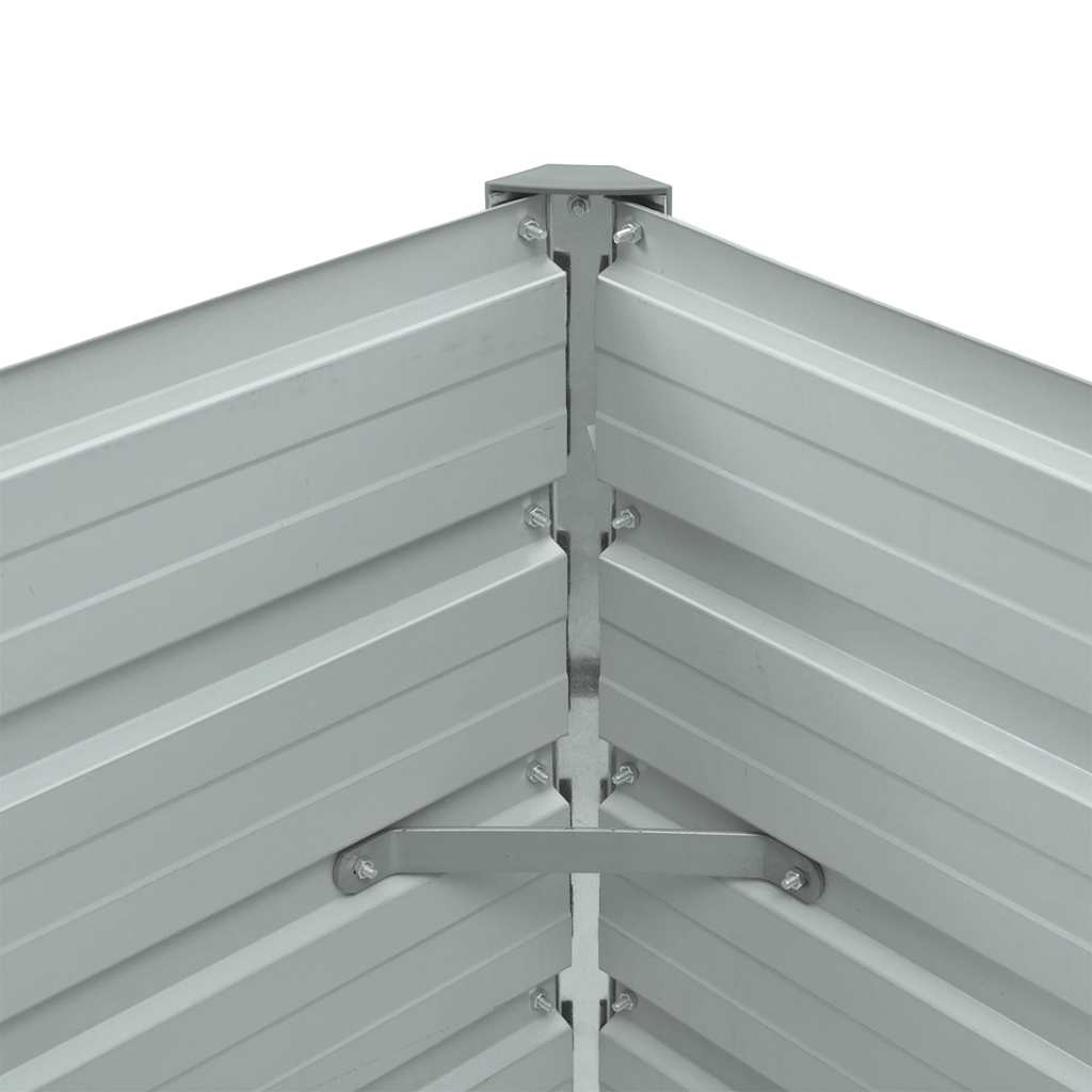 Ζαρντινιέρα Υπερυψωμένη Καφέ 100x40x45 εκ. Γαλβανισμ. Χάλυβας - Pakobazaar